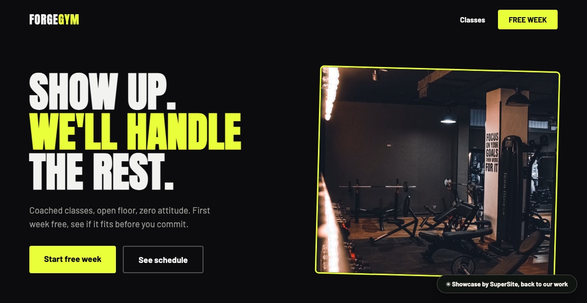 Drop a site screenshot