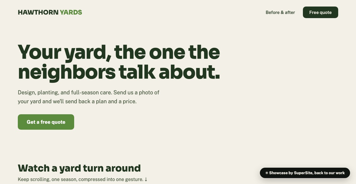 Drop a site screenshot